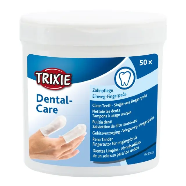 TRIXIE Dental-Care Teeth cleaning wipes - 50 pcs.