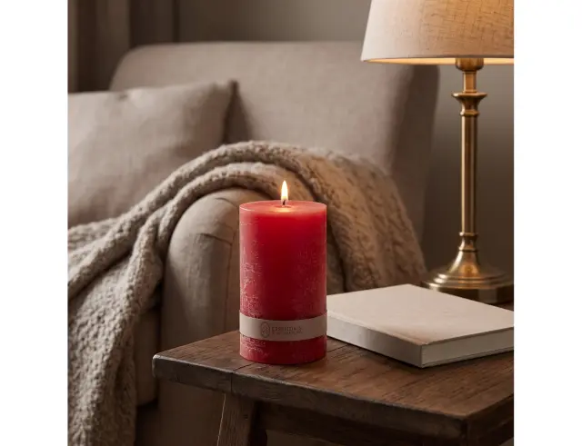 Κερί Kορμός Essentials by Home and Styling 420007890 Semi Transparant 9 x 15cm 420007890