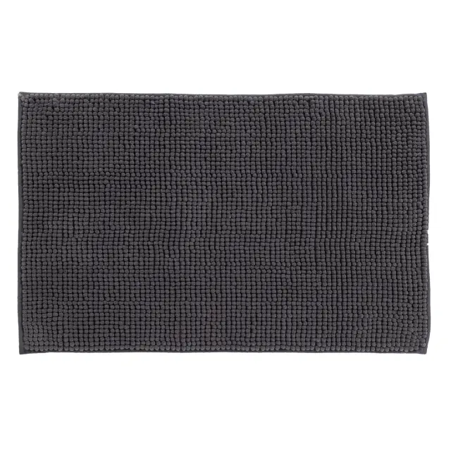 Πατάκι Μπάνιου 50x80 1200gsm Das Home 0773 Dark Grey 100% Chenille