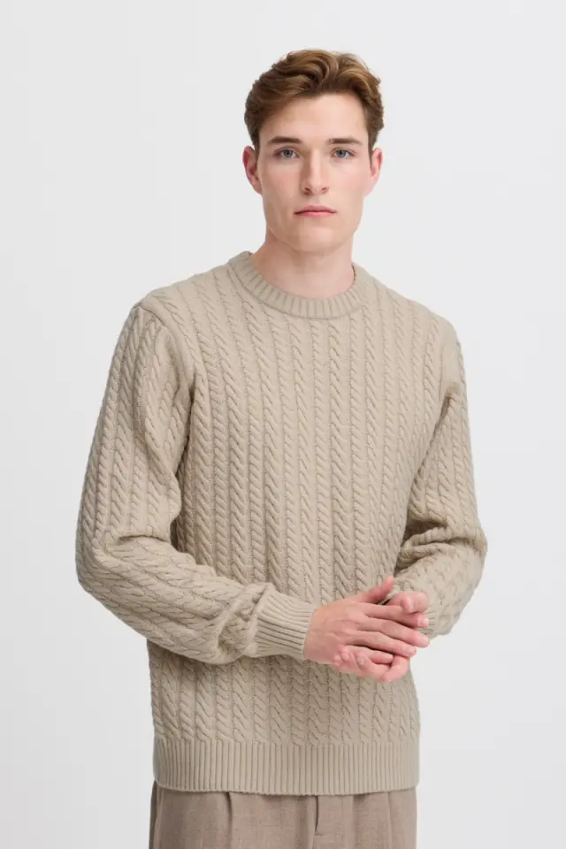 Casual Friday Ανδρικό Πλεκτό 20505300 – Light Sand - M