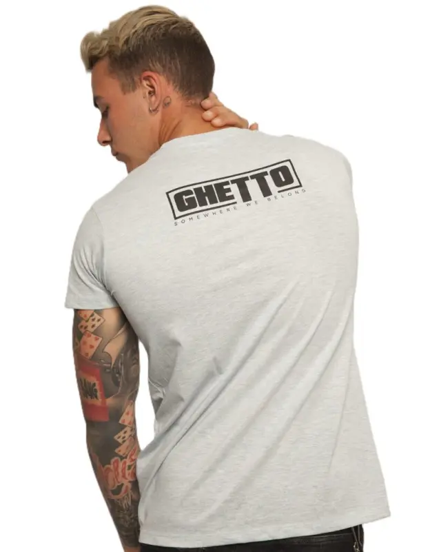 Ghetto Black Mask Gray T-Shirt for Men | Somewhere We Belong 2