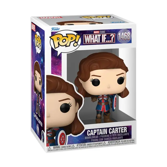 Funko POP! Φιγούρα Βινυλίου Marvel: What If - Captain Carter (Special Edition #1468 Bobble-Head Vinyl Figure 2