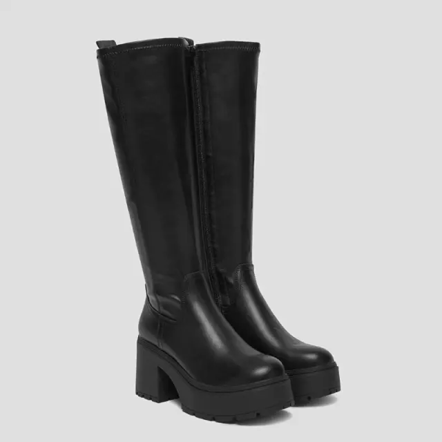 Γυναικείες Ψηλές Μπότες Buffalo Mila HI Boot 1220084 Μαύρο - 37 2