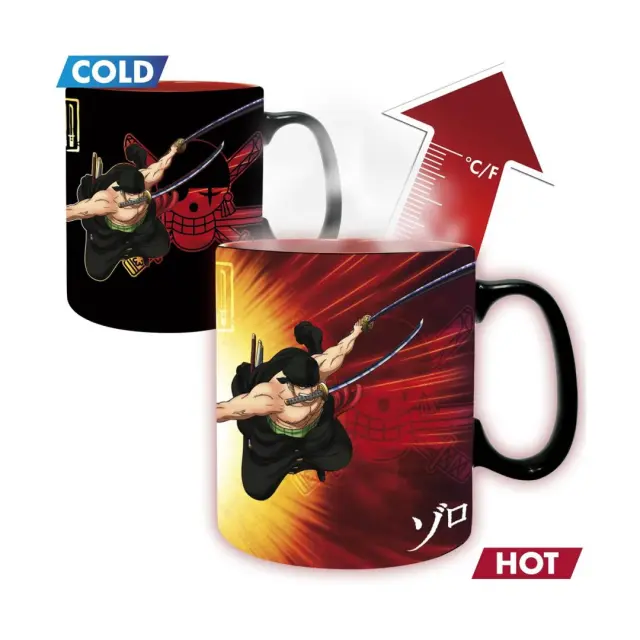Abysse Κουπα One Piece - Mug Heat Change - 460Ml - Zoro + Sanji (ABYMUGA580)