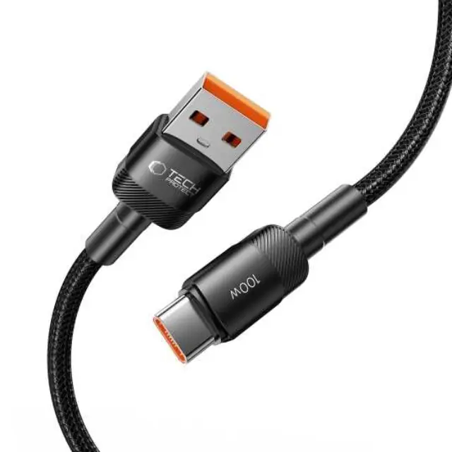 Tech-Protect® - Ultraboost Evo USB-A σε USB-C Καλώδιο 100W 5A 1m- Black. 2