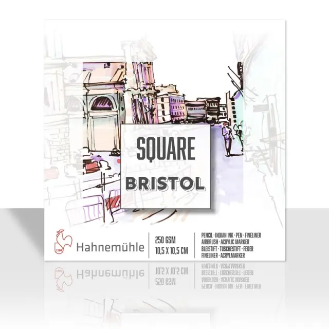 Μπλοκ Hahnemuhle Square Bristol 250g/m² - 10.5x10.5cm - 25 Φύλλα