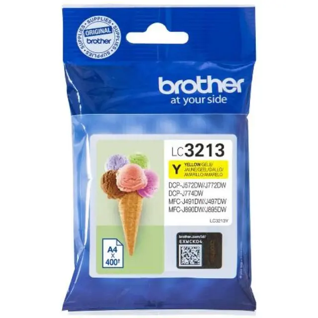Brother LC-3213 Γνήσιο Μελάνι Εκτυπωτή InkJet Κίτρινο (LC-3213Y)