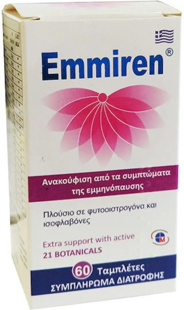 Medichrom-Emmiren Συμπλήρωμα Για την Ανακούφιση από τα Συμπτώματα της Εμμηνόπαυσης 60 Ταμπλέτες