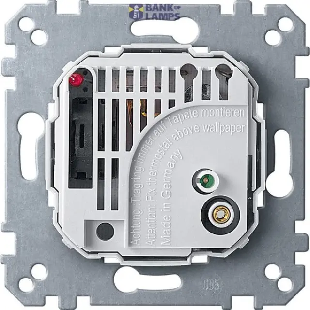 Room temperature control insert with switch, AC 230 V, 10(4) A