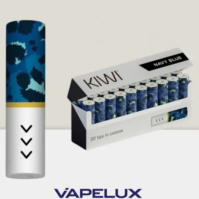 Kiwi Cotton Filter Tips 20τμχ Navy Blue