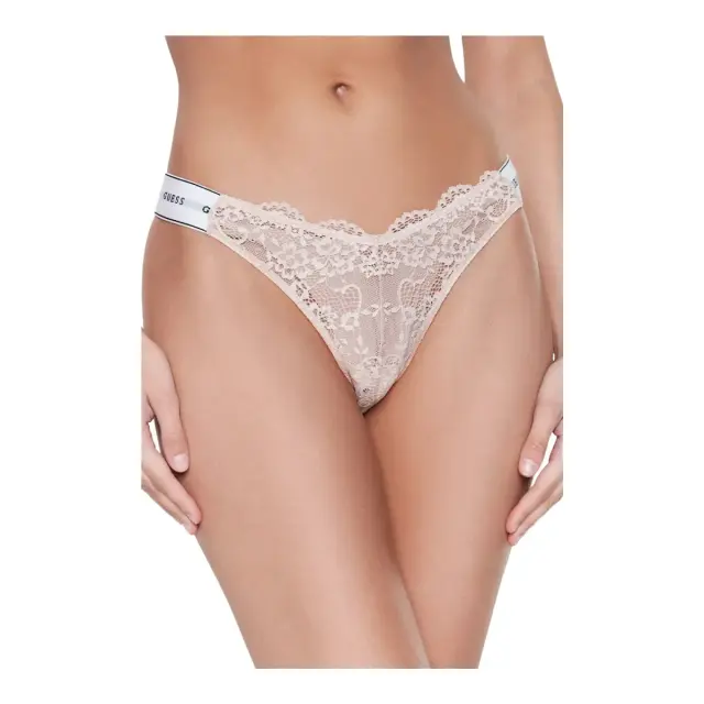 Guess Γυναικείο String Belle Lace Thong, Χρώμα Pasty Mauve
