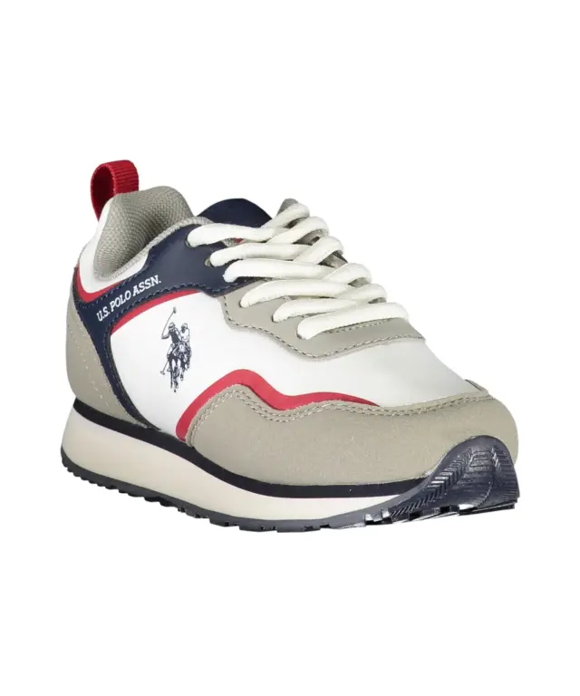 U.S. Polo Assn. - Παιδικά Sneakers Nobik NOBIK010KCNH4-WHI-LGR Λευκό/Μπλε - 31 2