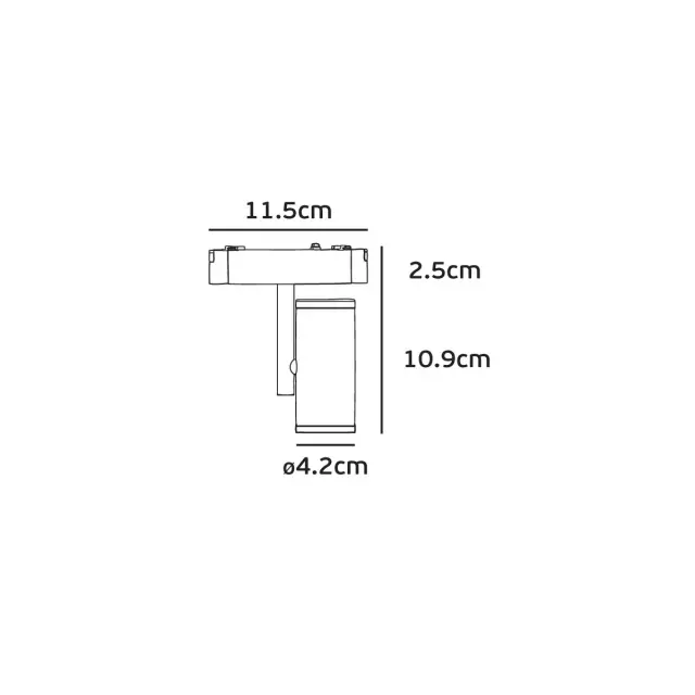 Bisqit Φωτιστικό σποτ μαγνητικής ράγας 40V LED 10W 2700K-6000K 24° μαύρο 2