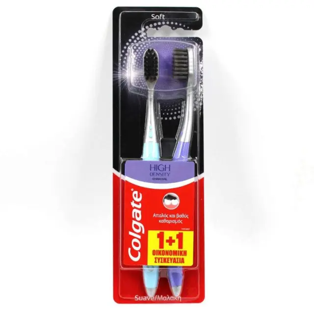 Colgate High Density Charcoal Soft 2tmx Μπλε 2