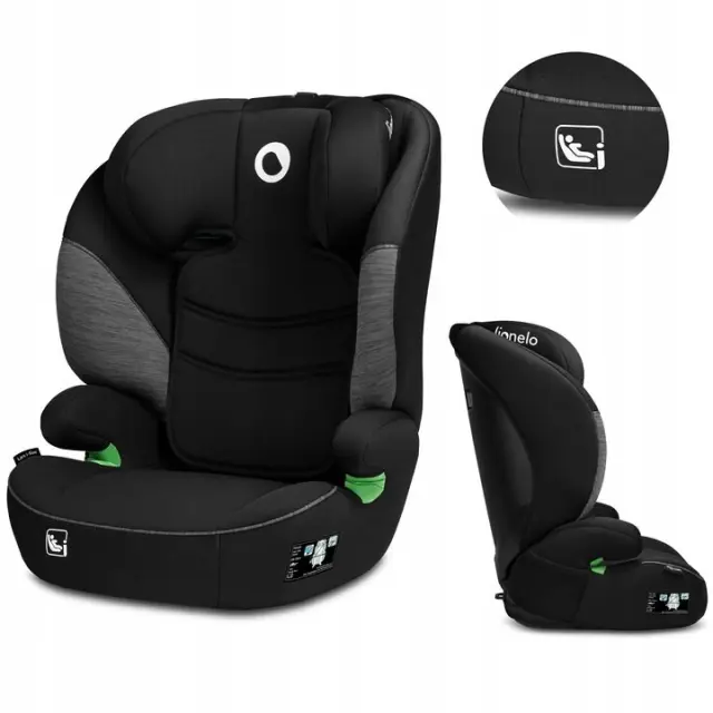 Κάθισμα αυτοκινήτου Lionelo Lars Plus i-Size Sporty Black Grey(15-36 kg)100-150cm