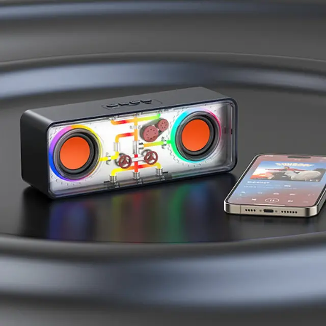 RECCI® RSK-W38 Space Station Series RGB LED Lighted Bluetooth Speaker 2