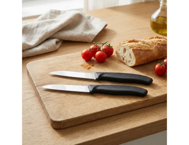Σετ Μαχαίρια Γενικής Χρήσης Victorinox Swiss Classic με μήκος λεπίδας 8cm - Black - 2 τεμάχια6.7493.2