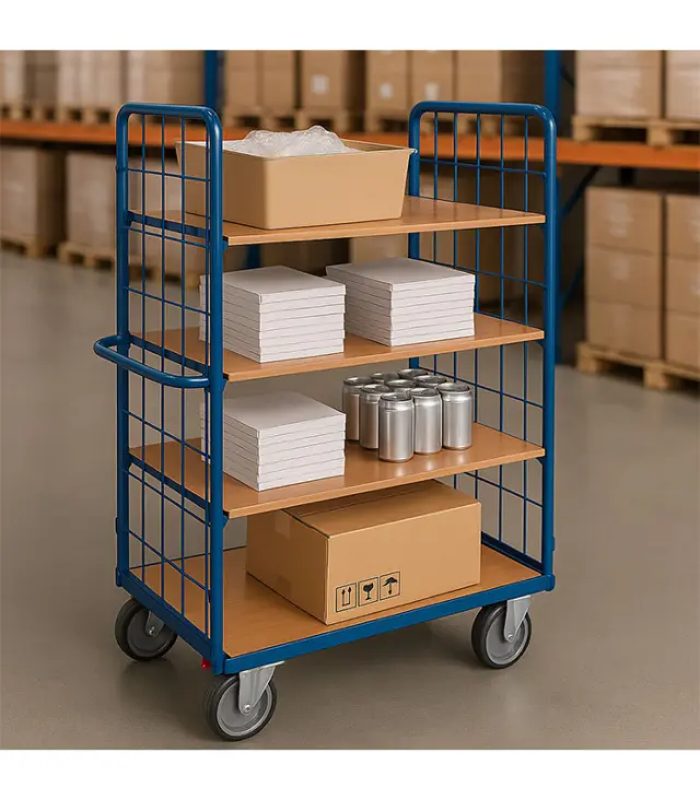 Variofit sw-700.215 Τρόλεϊ Μεταφοράς 3 Επιπέδων για Φορτίο Βάρους ως 500kg 2