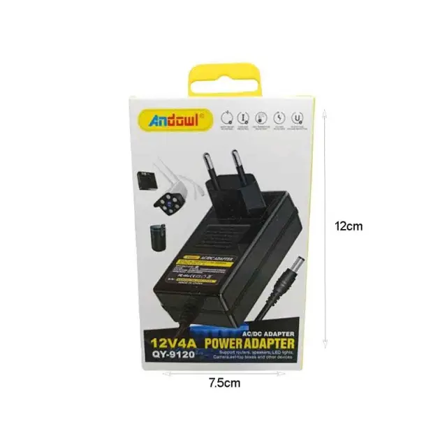 Andowl Universal Τροφοδοτικό 12V4A Q-DC9120 - AC/DC Power Adapter 075618 2