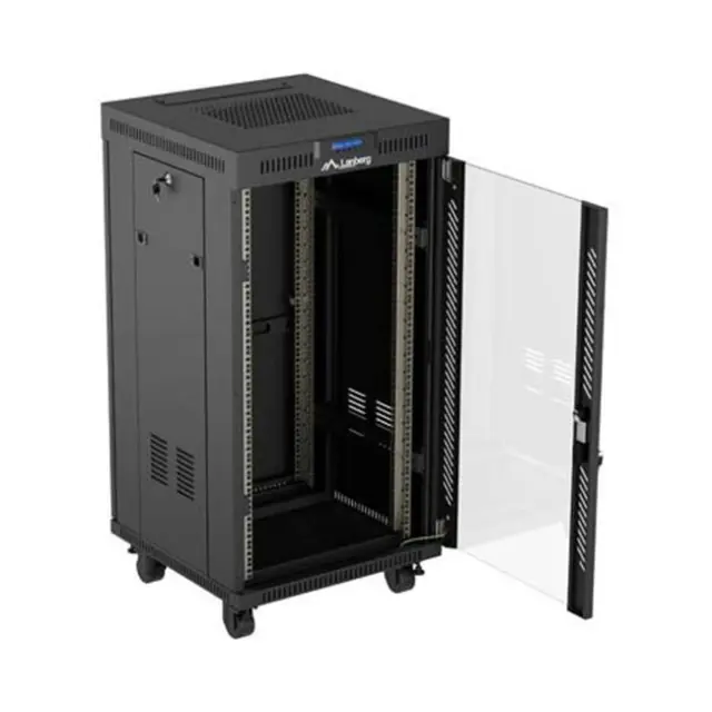 Lanberg Καμπίνα Rack 19" 22U 600x600 Black LCD V2 (FF01-6622-12BL) 2