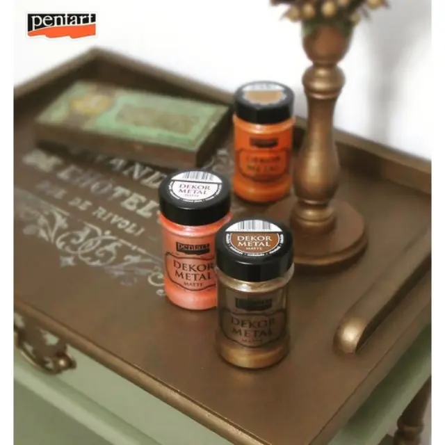 Dekor Metal (μεταλλικό κιμωλίας) Pentart 100 ml, Silver 2