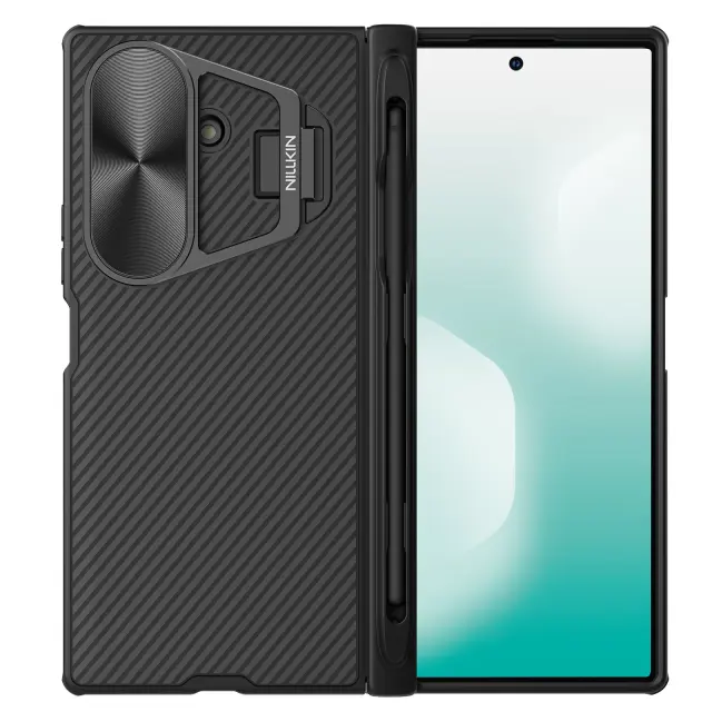 Nillkin CamShield Prop Pen Slot Case for Samsung Galaxy Z Fold 7 Black 3