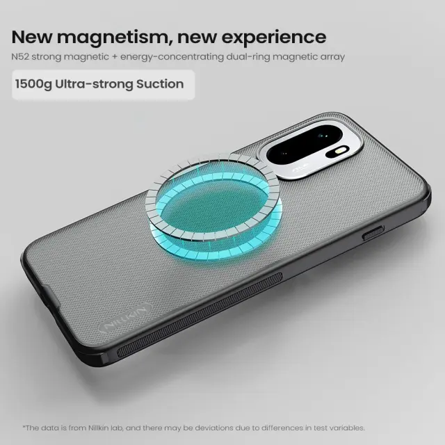 Nillkin Super Frosted PRO Magnetic Back Cover for OnePlus 15R Transparent Black 3