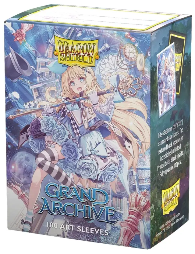 Dragon Shield Standard size License Sleeves - Alice, Golden Queen (100 Sleeves)
