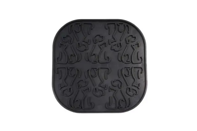 Fiboo Οικολογικό Lollipop Mat Μαύρο 19*19cm Μονόχρωμο