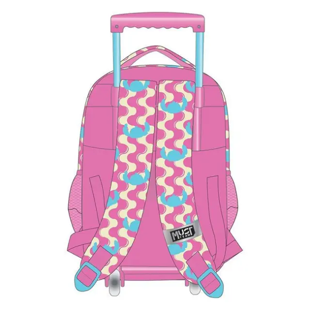 Σχολική Τσάντα Τρόλεϊ Δημοτικού Disney Stitch Pink Must Team με 3 θήκες / 565972 (Must) 2