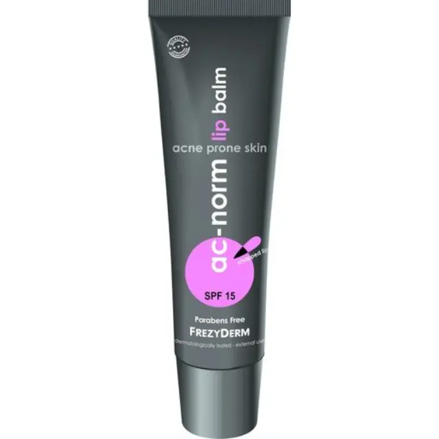 Frezyderm Ac-Norm Lip Balm SPF15 - Ενυδατικό balm χειλιών με άνυδρη σύνθεση, 15ml 2