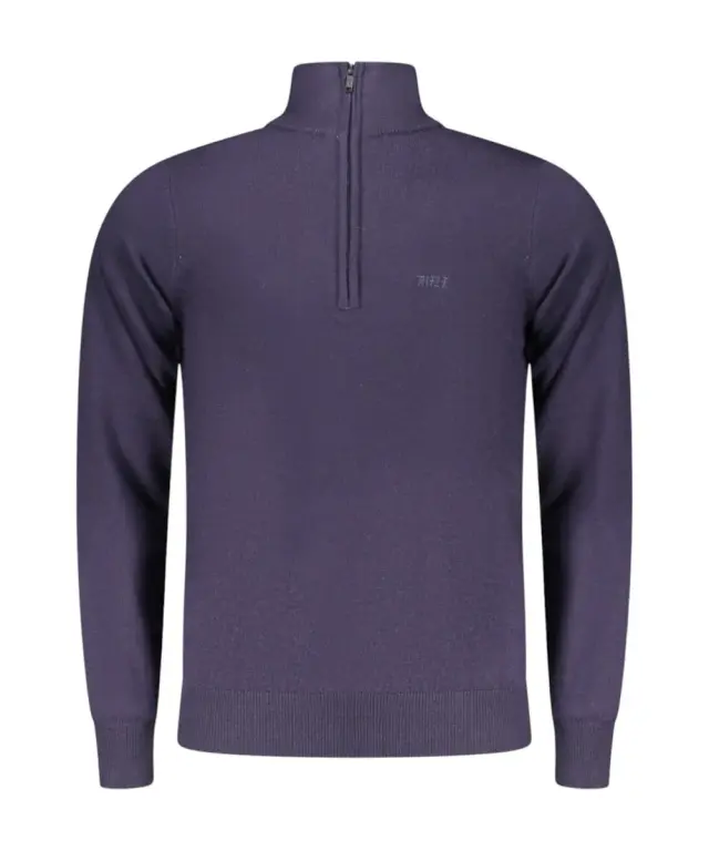 Rifle Jeans - Ανδρικό Πουλόβερ Half Zip Regular Fit RFTR072-BLU Μπλε Σκούρο