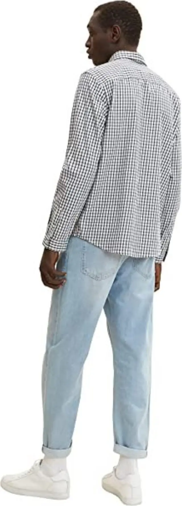 TOM TAILOR CHECKED ΠΟΥΚΑΜΙΣΟ ΑΝΔΡΙΚΟ -1032347/30164 WHITE 2