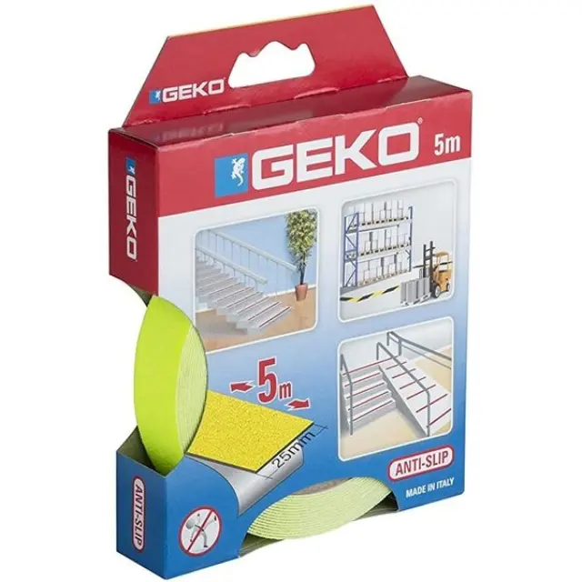 Anti-slip tape 25x5m FLUORESCENT 220/58 GEKO