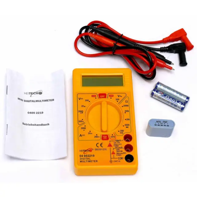 Ψηφιακό Πολύμετρο Με Οθόνη Και Buzzer HEITECH 04002219 3