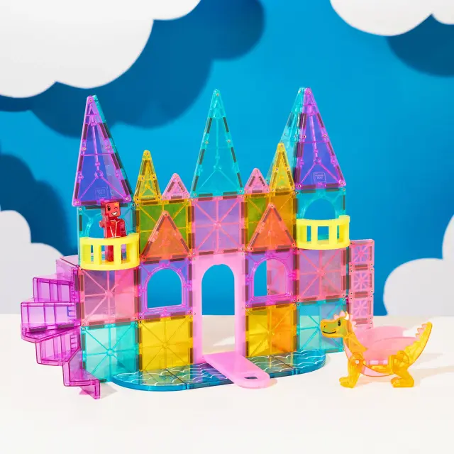 Magna-Tiles Μαγνητικά Πλακίδια Castle DLX 48 Κομμάτια (3+ ετών) 242048 3