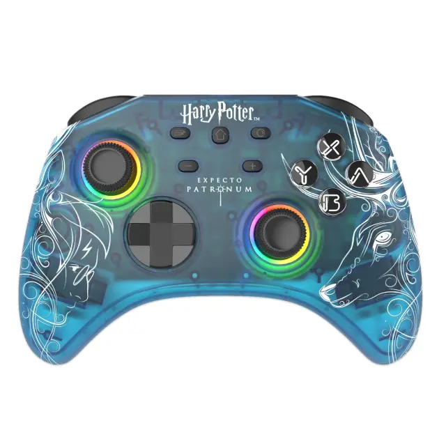 Trade Invaders Harry Potter Expecto Patronum Blue Gamepad Nintendo Switc - Nintendo Switch
