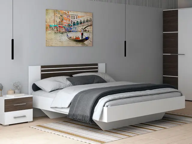 Υπέρδιπλο Κρεβάτι για Στρώμα 160x200cm MILADA 3