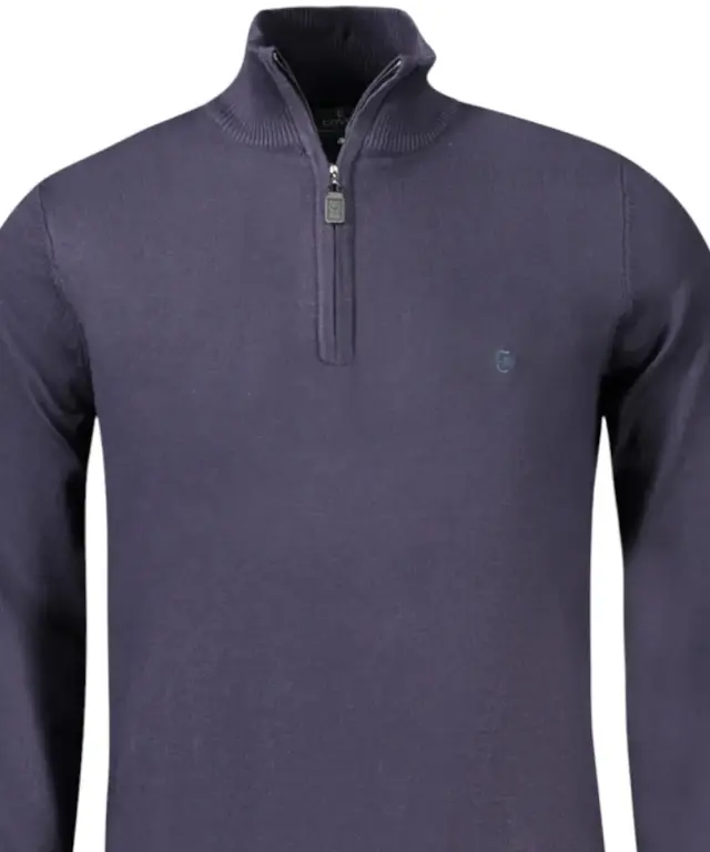Coveri Moving - Ανδρικό Πουλόβερ Half Zip TR1722-BLU Μπλε 3