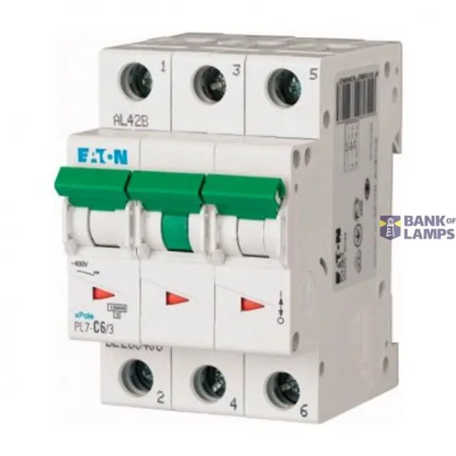 PL7-B6/3 Miniature circuit breaker (MCB), 6 A, 3p, characteristic: B