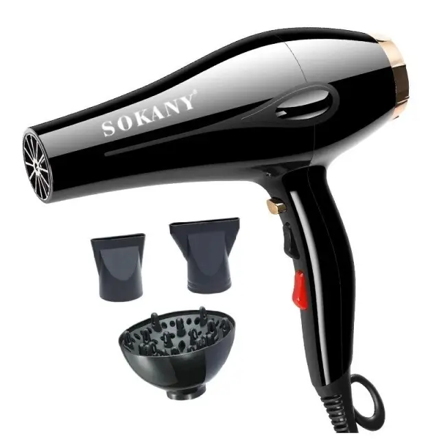 Sokany Πιστολάκι Μαλλιών με Φυσούνα 2600W SK-2213 Μαύρο
