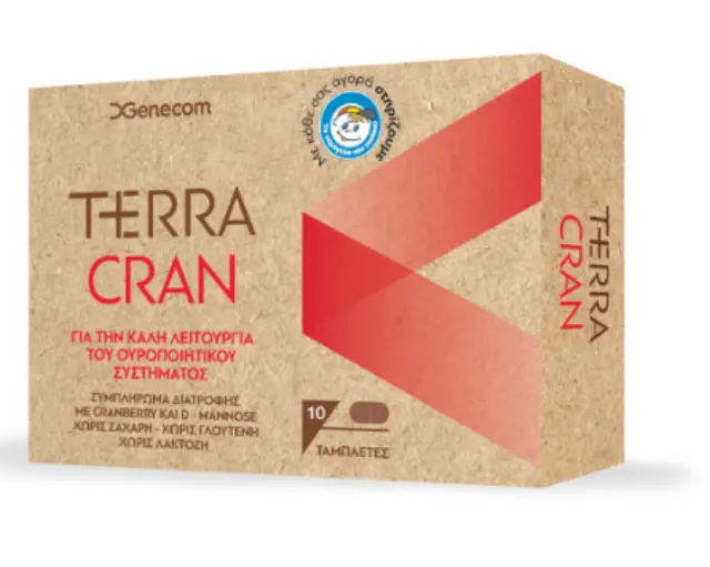 Genecom Terra Cran Συμπλήρωμα Διατροφής για την Καλή Υγεία του Ουροποιητικού με Κράνμπερι, 10tabs