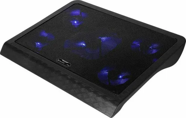 Marvo Cooling Pad με 5 Ανεμιστήρες και Φωτισμό Blue Led FN-33