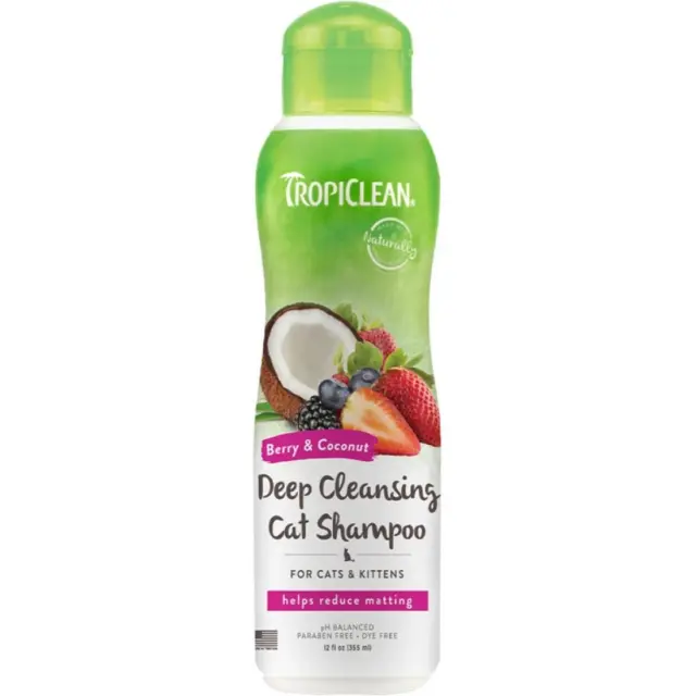 Tropiclean Σαμπουάν Βατόμουρο & Καρύδα για Βαθύ Καθαρισμό 355ml