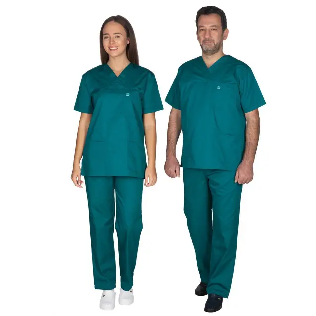 Ιατρική Στολή Unisex – Σκούρο Πράσινο XXS-8XL - Large