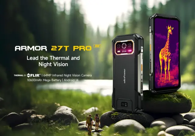 ULEFONE smartphone Armor 27T Pro, 6.78", 12/256GB, 5G, 10600mAh, IP68/IP69K, μαύρο 2