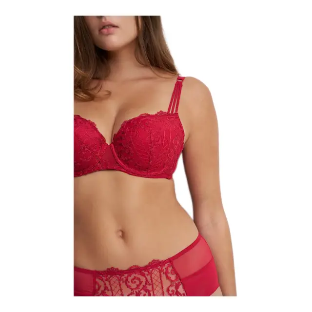 Luna Γυναικείο Σουτιέν Molded Balconette Lilium, Χρώμα Wine Red 2