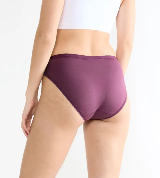 Sloggi Basic+ Cotton Tai Βαμβακερά Σλιπ 3-Pack Συνδυασμός Λιλά 3