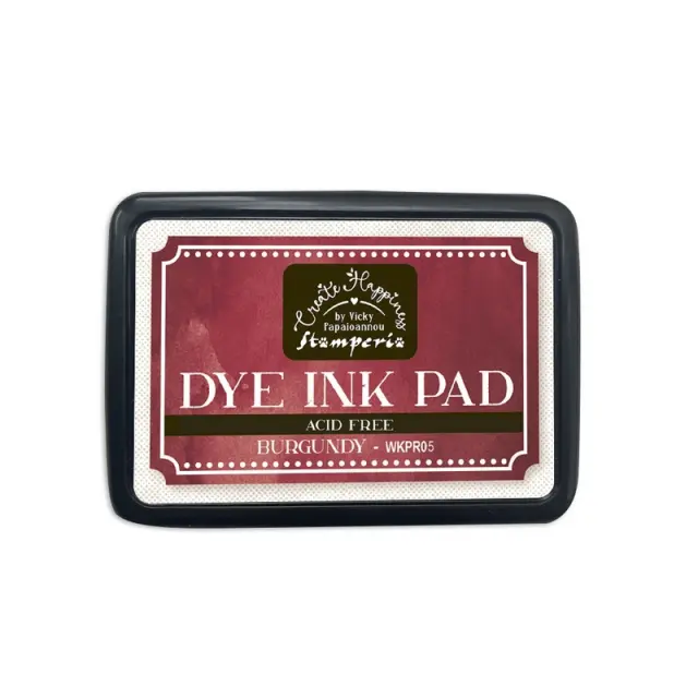 Μελάνι σε ταμπόν για σφραγίδες Dye Ink Pad, Stamperia, Burgundy