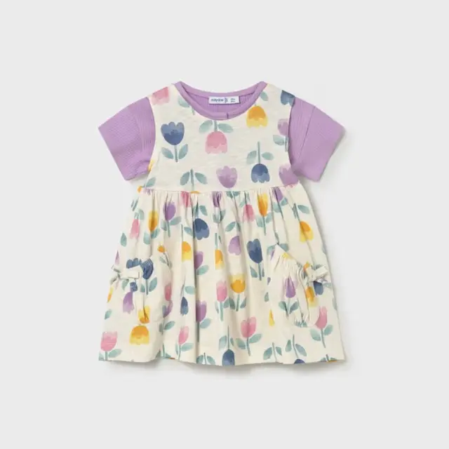 Baby 6 μηνών έως 4 ετών Φόρεμα με ζακετάκι λιλά - 18M 2